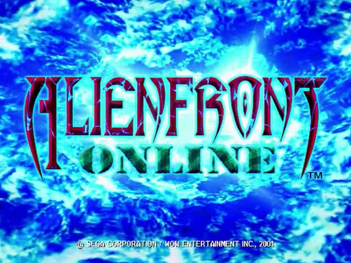 Alien Front Online title screen for Sega Dreamcast